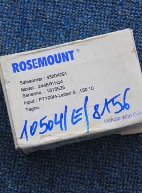 ROSEMOUNT模块244ERI1Q4全新原包装现货就1个244ER包顺丰