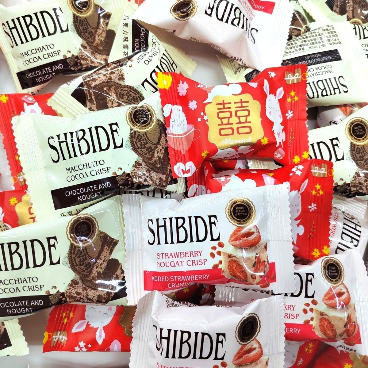 馨美奇雪花酥草莓巧克力