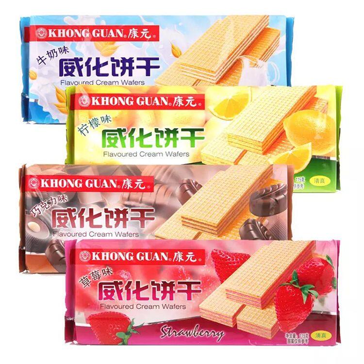 康元115g草莓牛奶柠檬巧