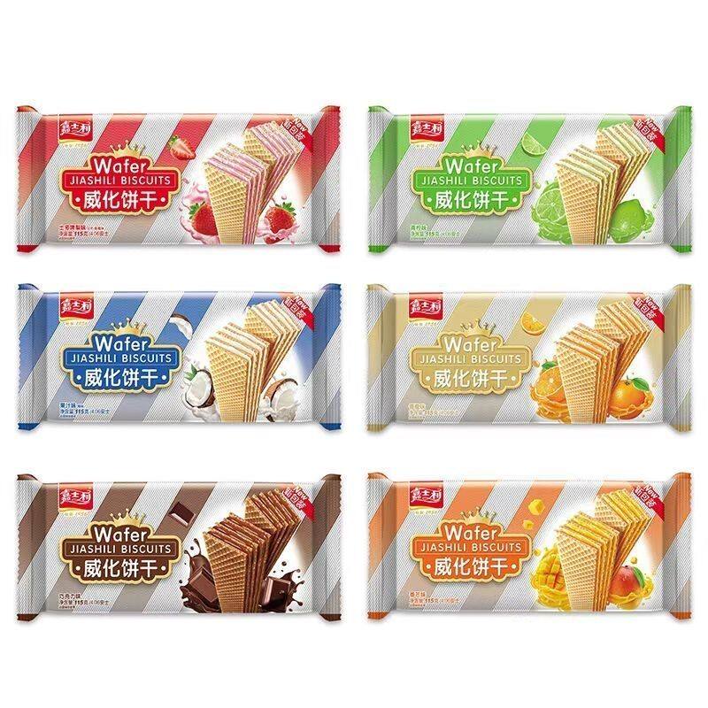 4月产嘉士利威化饼115g夹