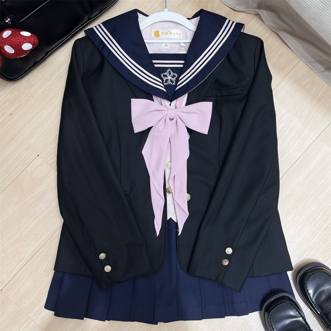 【藤樱】猫裙裙正版原创jk制服甜美水手服学生校服女秋冬西装套装