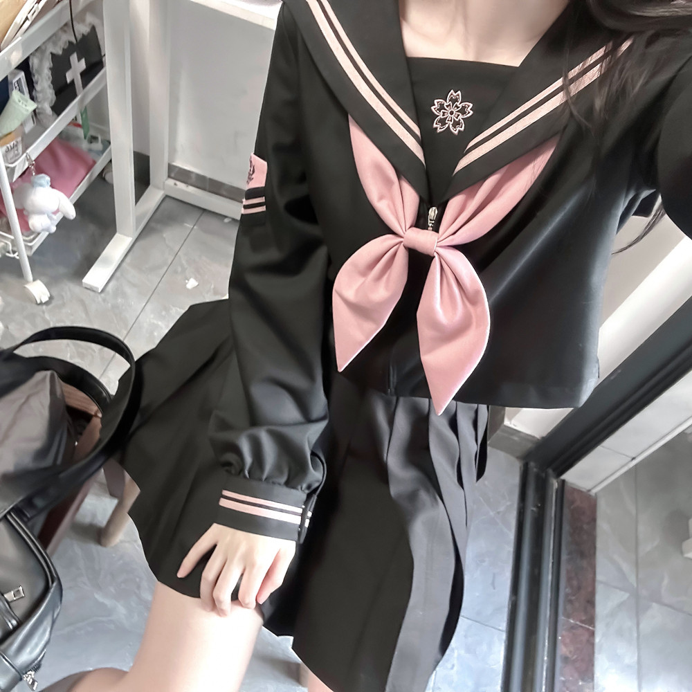JK制服中长裙套装中间服