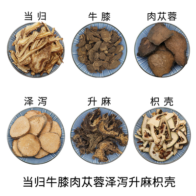 当归牛膝肉苁蓉泽泻升麻枳壳