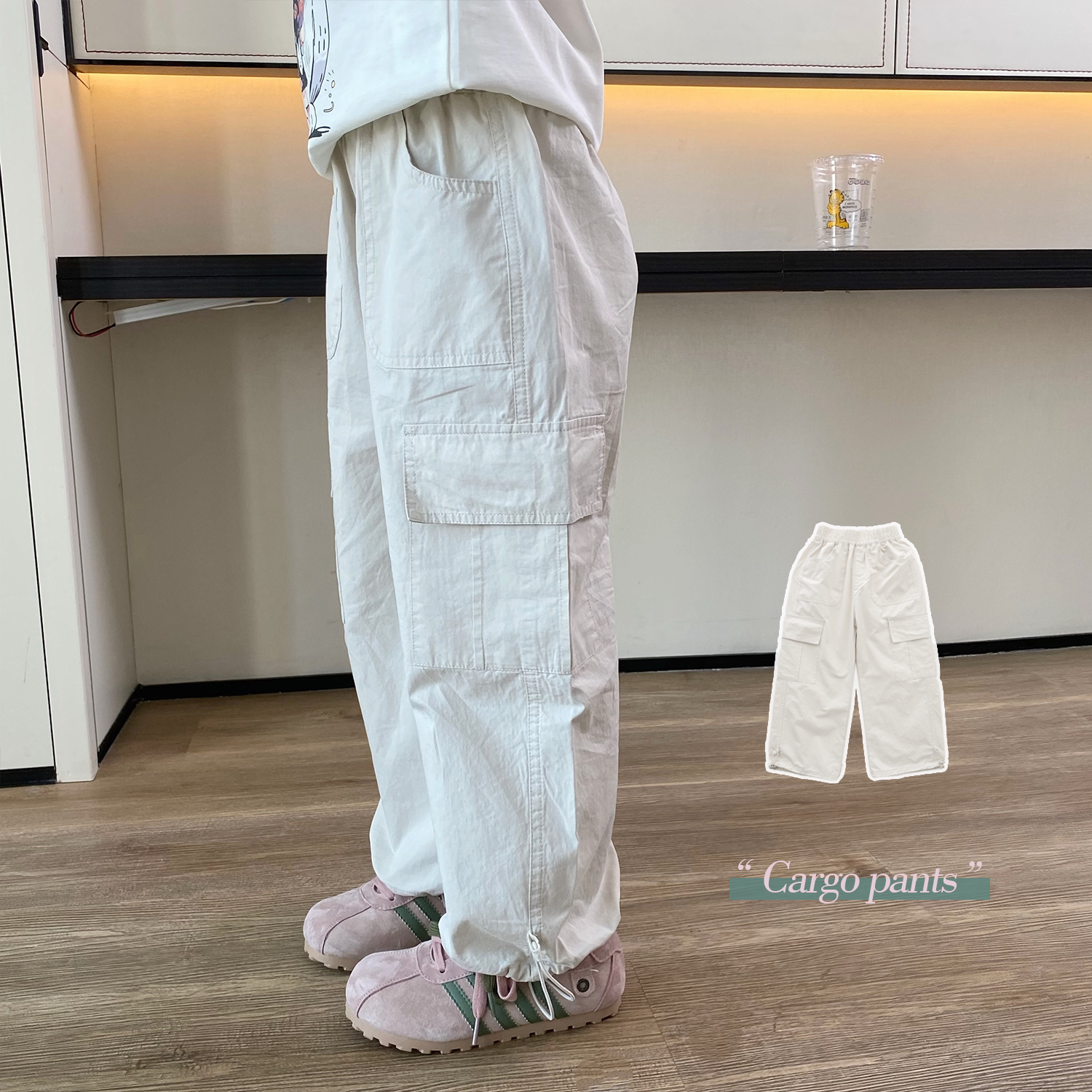 Sun  童品 ｜ 童良品【工装米】女中大童2025春装新款休闲工装裤