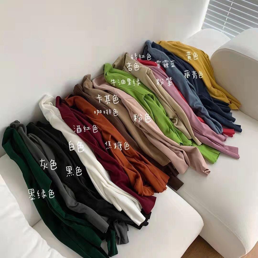 秋冬德绒保暖显瘦打底衫L