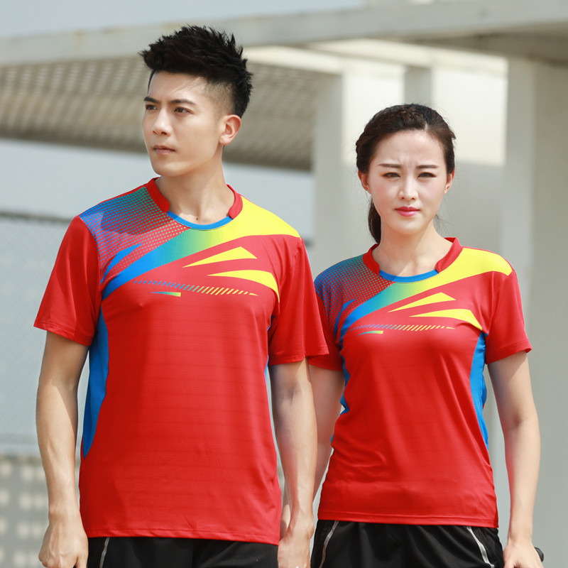 半袖圆领上衣速干男女短袖宽松健身跑步T恤情侣装夏季大码运动服