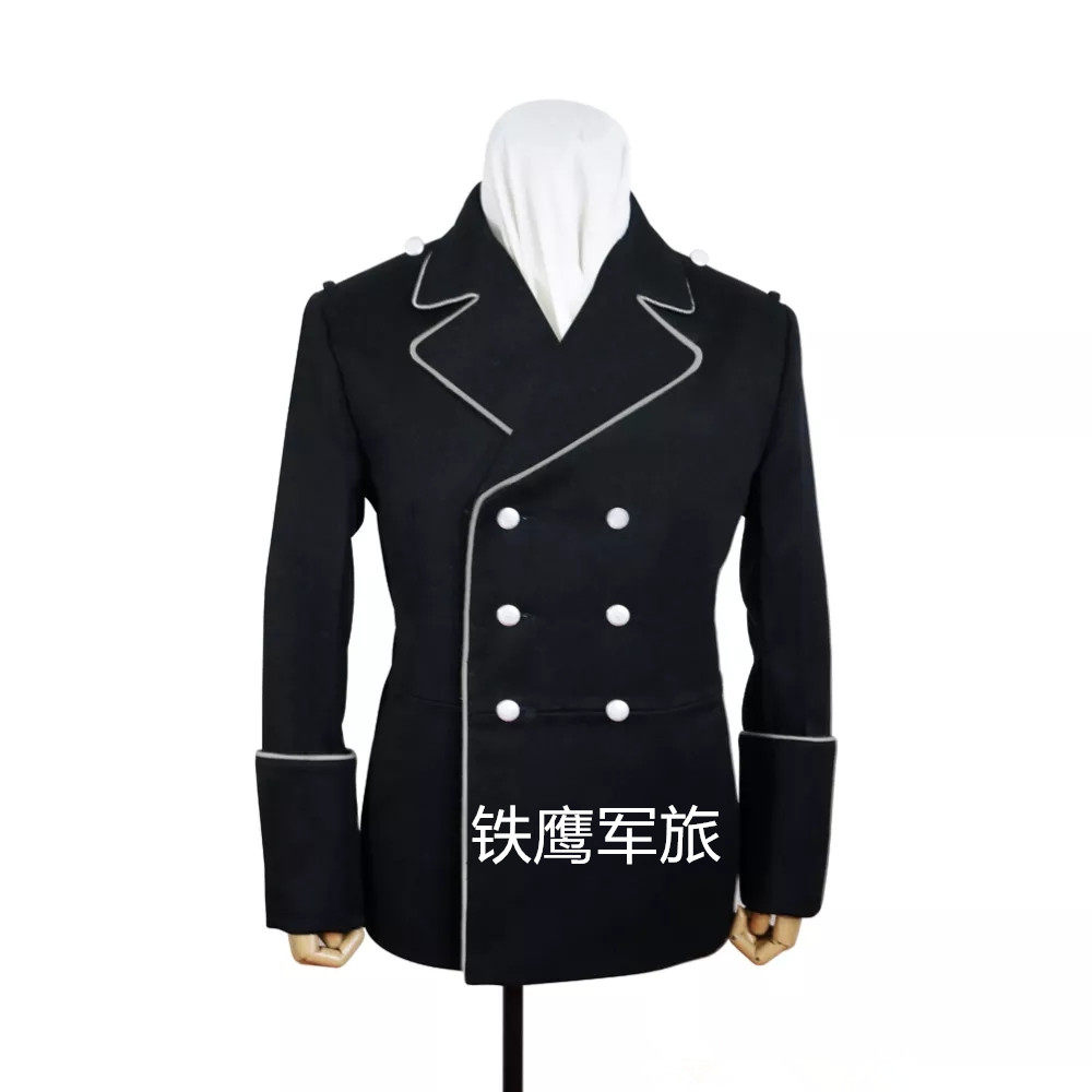 高级定制〕德国黑色华达呢领秀礼服