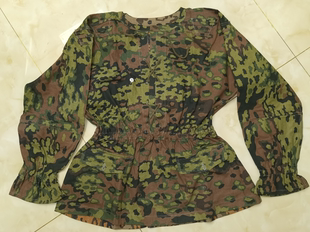 服 伪装 像树叶迷彩M42罩衫 德国国防M42橡树叶迷彩罩衫