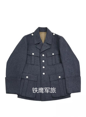 〔高级定制德国 m38德国空君蓝灰色羊毛外衣