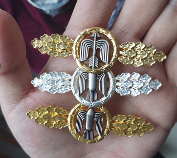 日间作站章/金属胸章/野战服常服勋章配套