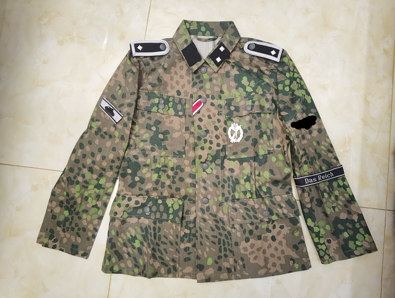 德精英dot44豌豆迷彩m43野战常服套装/上级小队长