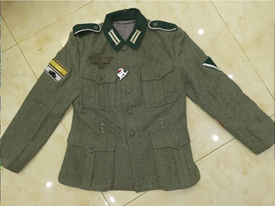 德军国防军M36士兵羊毛呢野战服套装 原野灰夹克制服