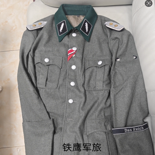 德国精英M36原野灰羊毛呢野战服上校上衣 M41军管常规夹克