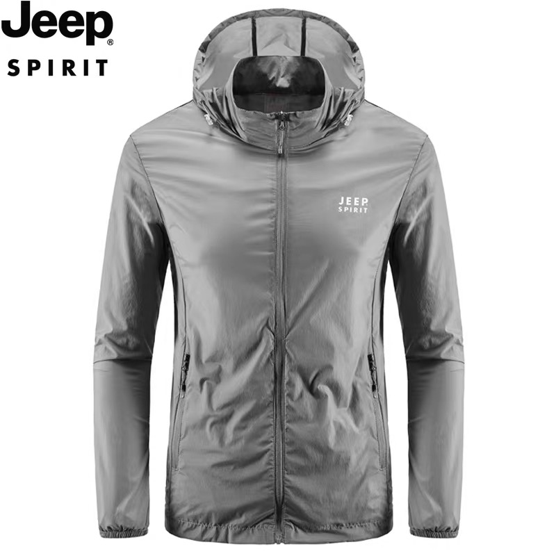 专业钓鱼轻薄透气爬山防晒服JEEP