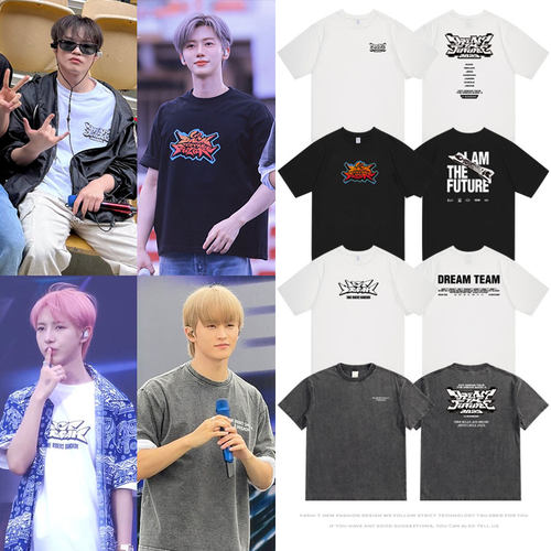 nctdream四巡演唱会周边李马克黄仁俊楷灿朴志晟同款短袖T恤衣服