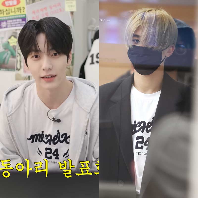 TXT崔秀彬NCT WISH吴是温同款短袖T恤纯棉印花内搭打底衫男女夏季