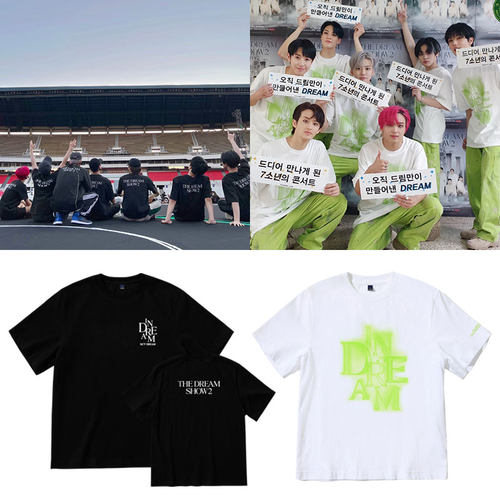NCT DREAM演唱会李马克黄仁俊楷灿罗渽民钟辰乐朴志晟同款短袖t恤
