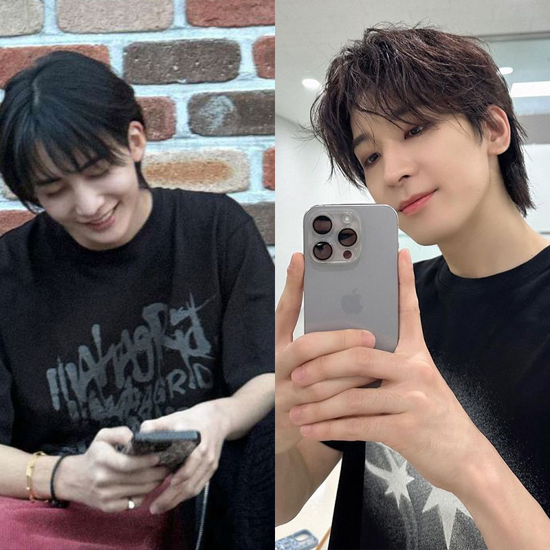 SEVENTEEN全圆佑尹净汉同款衣服宽松印花纯棉短袖T恤夏打底衫上衣