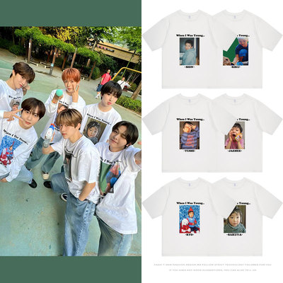 NCTWISH吴是温得能勇志广濑辽前田陆藤永哉金栽禧同款短袖T体恤