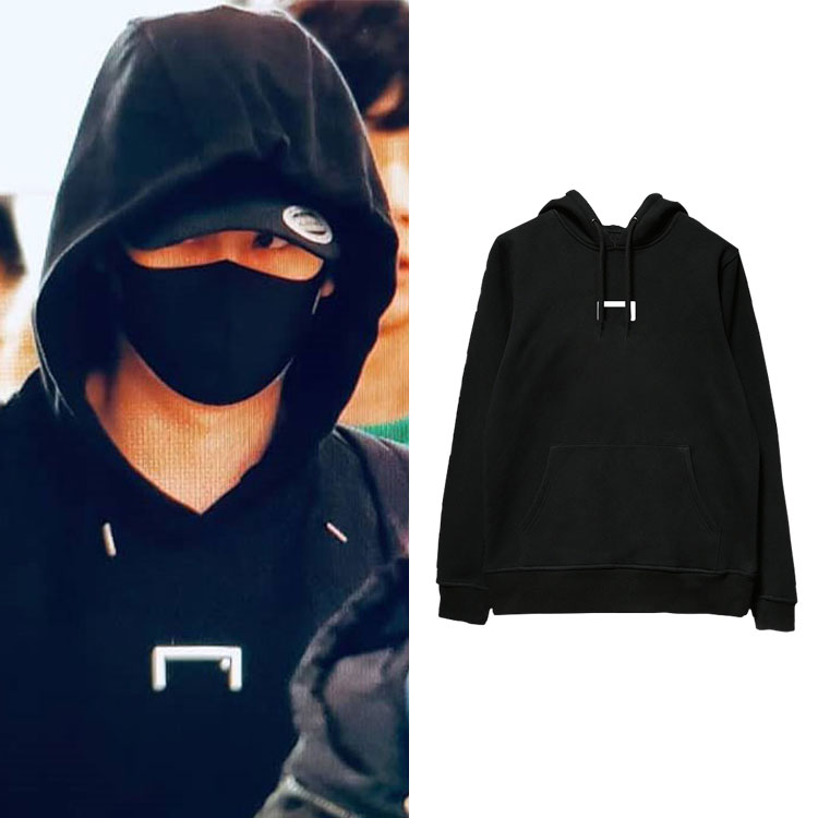 SuperJunior金希澈机场街拍ins衣服同款卫衣连帽衫加绒男女春秋冬
