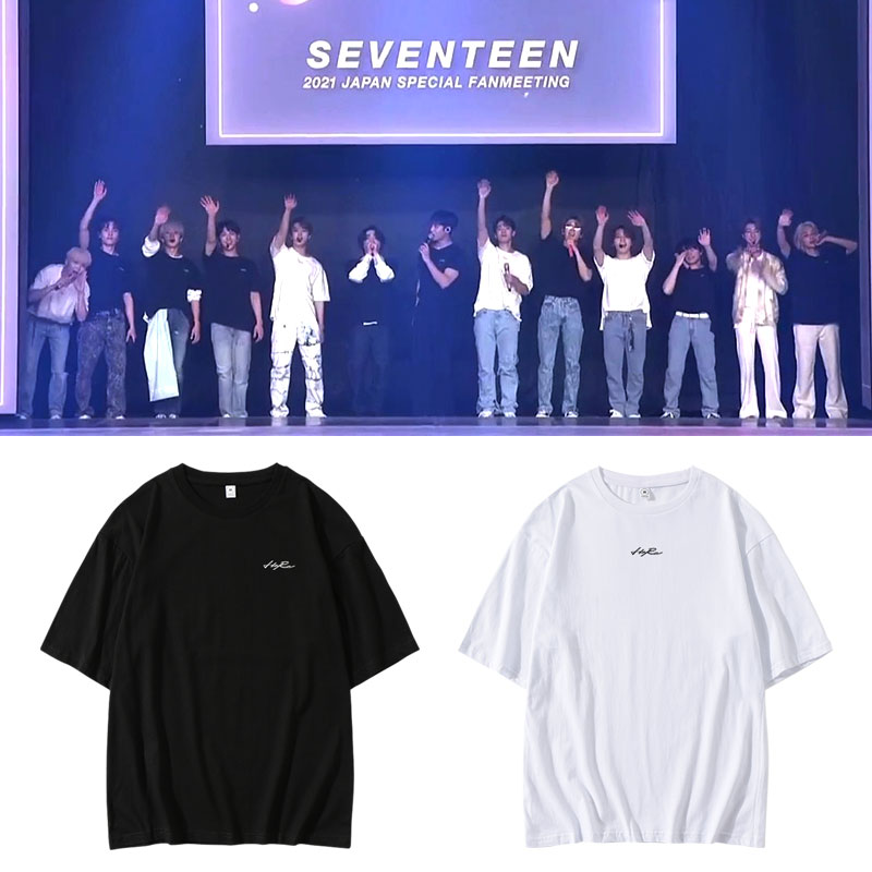 SEVENTEEN FM HARE演唱会周边衣服同款短袖T恤宽松男女夏季