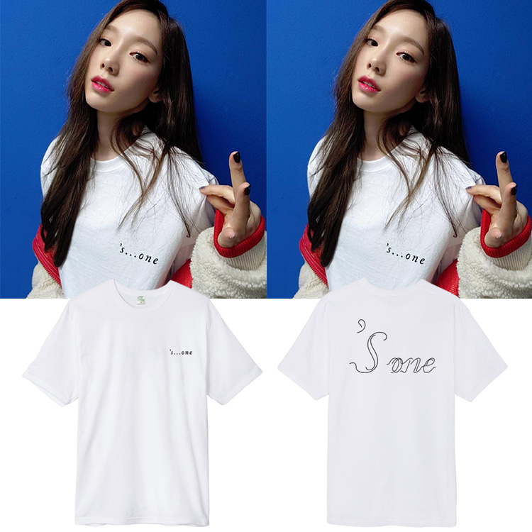 少女时代金泰妍衣服同款sone演唱会周边短袖T恤印花男女