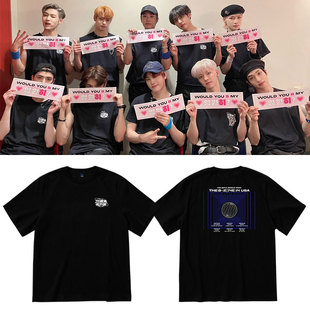 BOYZ世巡THE ZONE演唱会周边同款 THE 宽松打歌服 短袖 T恤夏季
