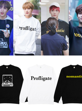 NCT127 DREAM楷灿李东赫金明俊同款卫衣宽松套头圆领加绒薄