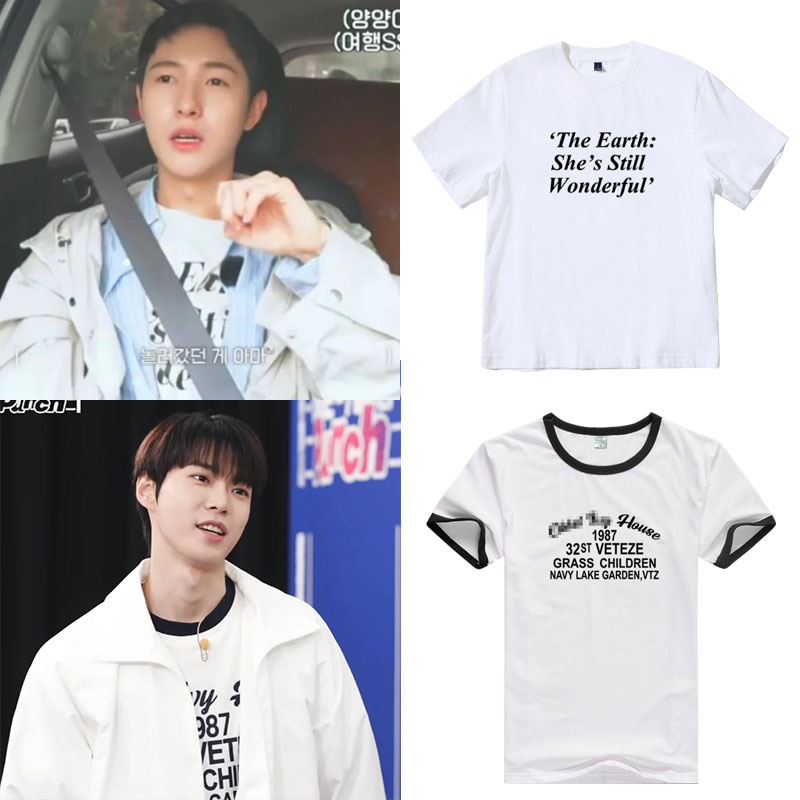 NCT127金道英黄仁俊同款短袖T恤夏季宽松印花圆领男女打歌衣服