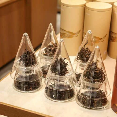 云琳茶具闻香锥新中式茶馆高硼硅玻璃储物展示茶叶分类瓶teastone