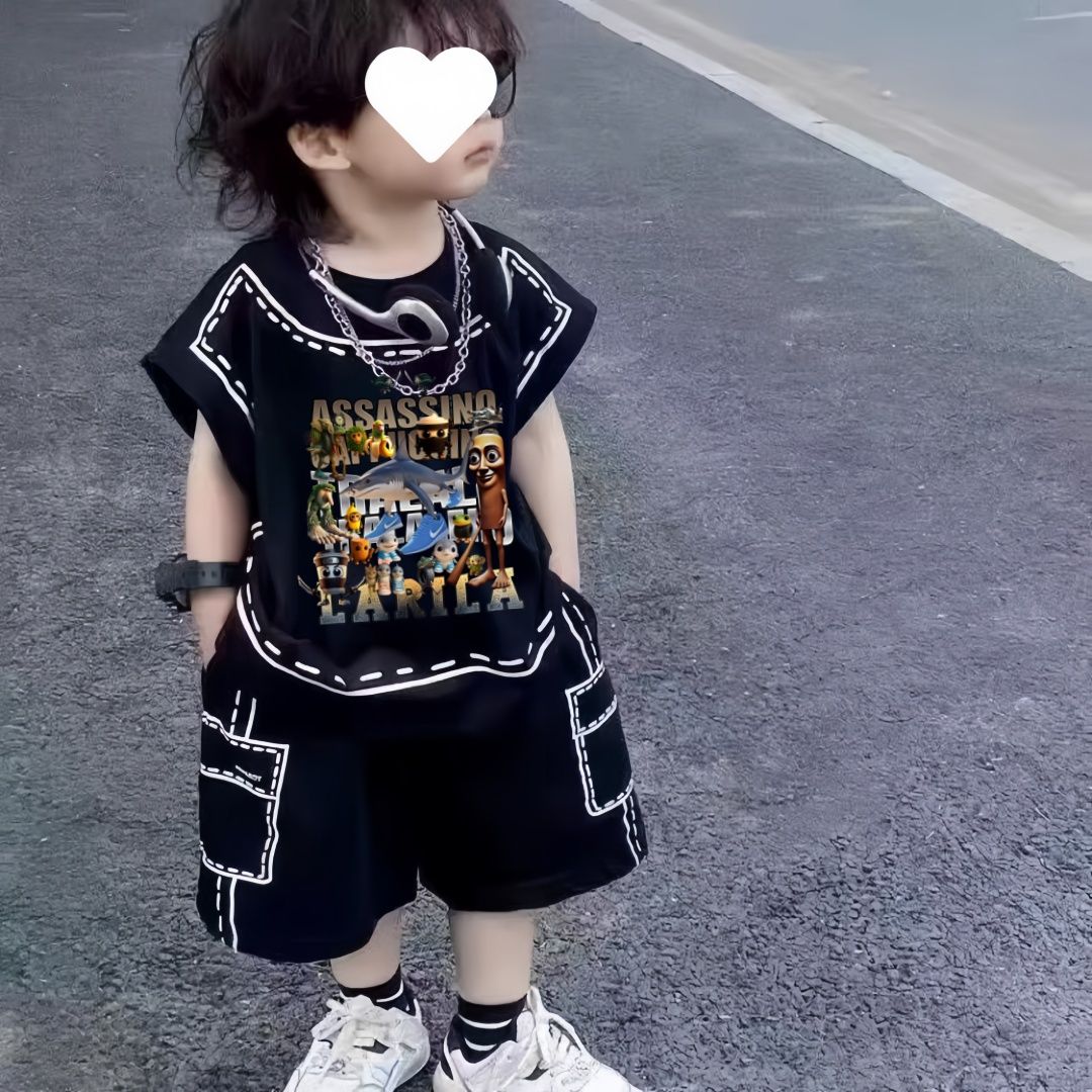 男童韓版套裝夏新款兒童