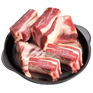 内蒙古原切黄膘牛肋排4斤草饲散养牛排骨新鲜牛肋条牛仔骨生牛肉