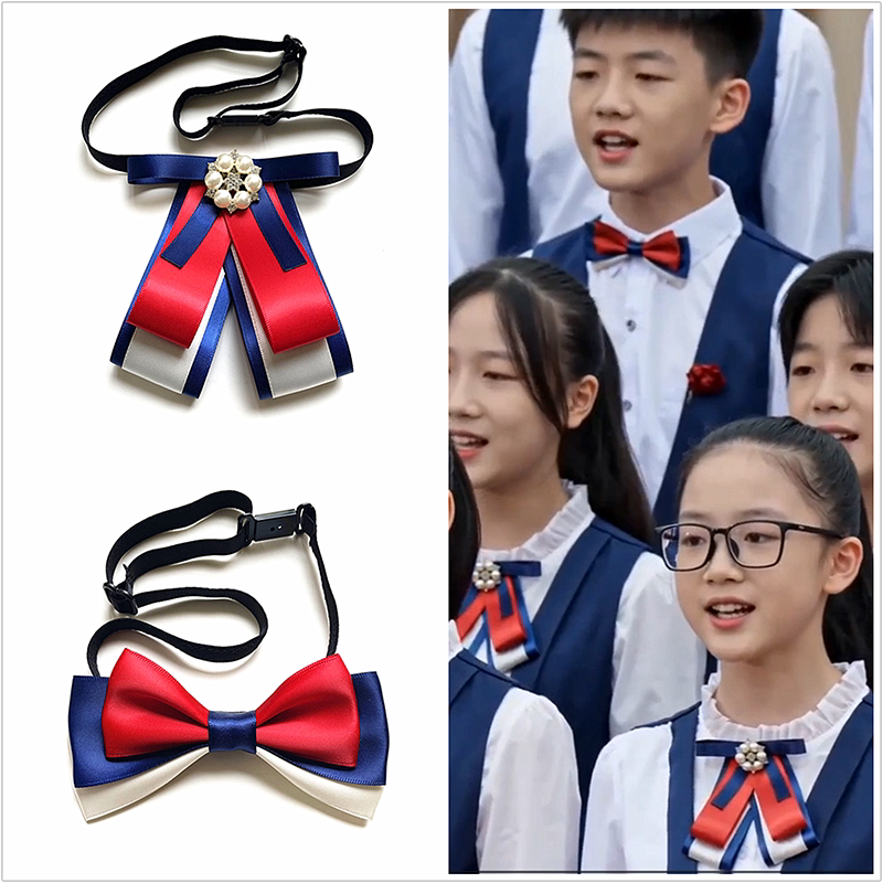 红色儿童领结舞台表演男童女童衬衣蝴蝶结小孩子领花韩版英伦绅士图片