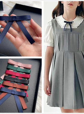 女童韩版潮宝宝儿童领结小孩小学生演出表演蝴蝶结连衣裙礼服领花