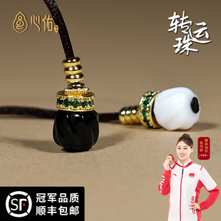 天然黑玛瑙转运弟子珠撞色配饰百香籽小金刚星月菩提手串文玩尾坠