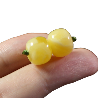 天然原矿保真蜜蜡精工老型桶珠