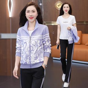 百搭修身 商96839625务POL领长袖 健房 新女运身动O休闲套装 2025春季