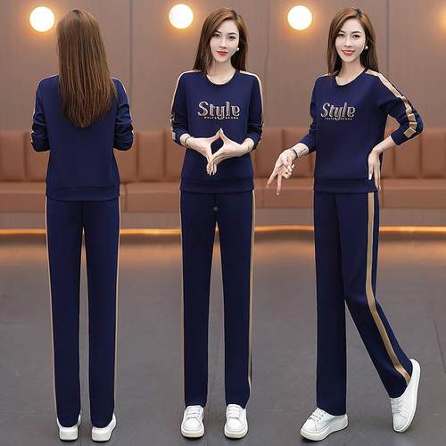 运动套装女洋205春2秋季新款时尚气开外套休闲87673091跑步服衫两