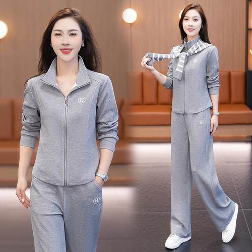 97021300新款P春秋季成年女装运动套装长袖训O户LO领练服健身瑜伽