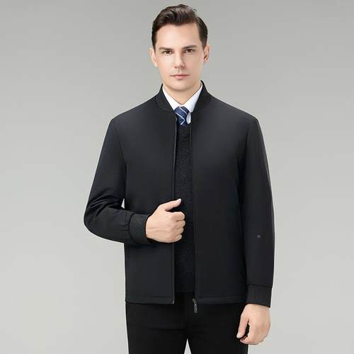 专务柜防寒羽绒服男冬秋新款保暖羽绒内胆中年爸爸商夹MOR休闲克