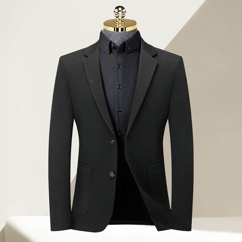 2621-L2版5秋冬新款男士单西青装中年男装韩休闲潮流修身小西服外