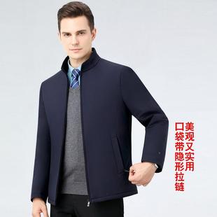 中老年棉衣男中加厚秋可脱卸胆冬保暖内棉袄年爸爸装 R领外 立A05