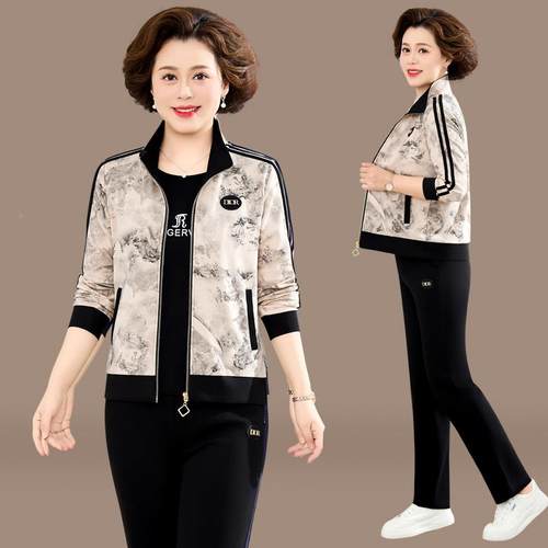 2025春湿秋96889697运动休L闲套装女袖POO领透气吸速干健身房跑步