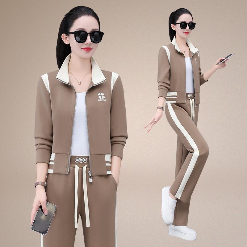 休尚闲运动套装春女秋2025新款一整时洋套气减龄显82236834瘦年轻