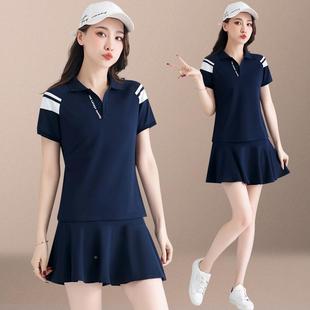 夏季 短裙裙防短走光幼儿7246988园园服两 网球运动套女薄服新款 袖