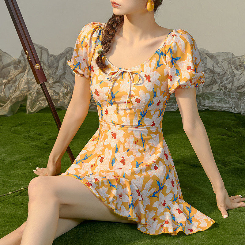 【徐苏苏 一季浮华】高级感2025年新款遮肚显瘦保守泡温泉泳衣女