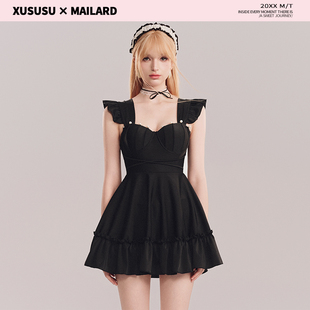 纯欲风高级感2025新款 徐苏苏 微胖女孩遮肉显瘦保守温泉冬泳衣女