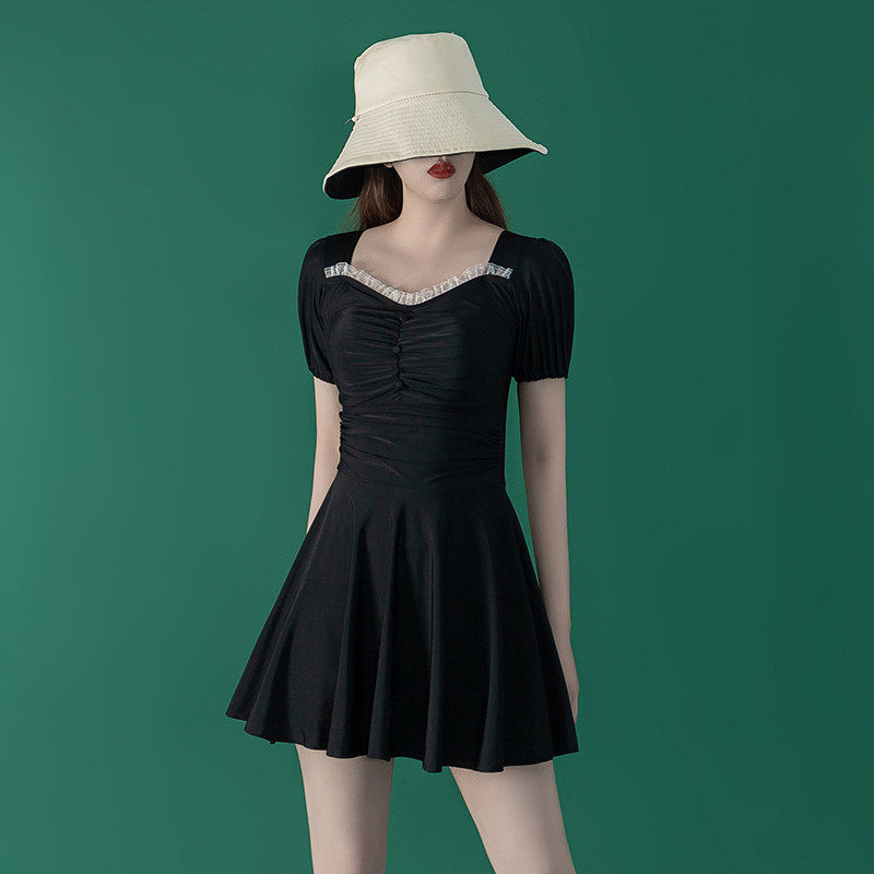 【仙灵女屋】高级感遮肚肉显瘦微胖2025新款保守泡温泉连体泳衣女