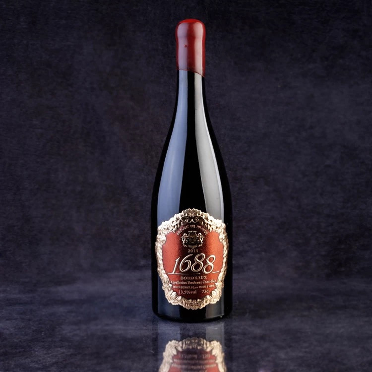 红酒整箱装皇爵1688干红葡萄酒法国进口红酒整箱6支节日送原装发