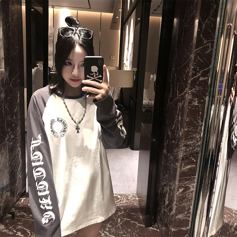³±ÂüÂü Ç^Ůװ2018ÐÂ¿îÆ´½ÓÖг¤¿î¿íËÉTÐôº«°æ³¤ÐäÉÏÒ´òµ×ÉÀ³±